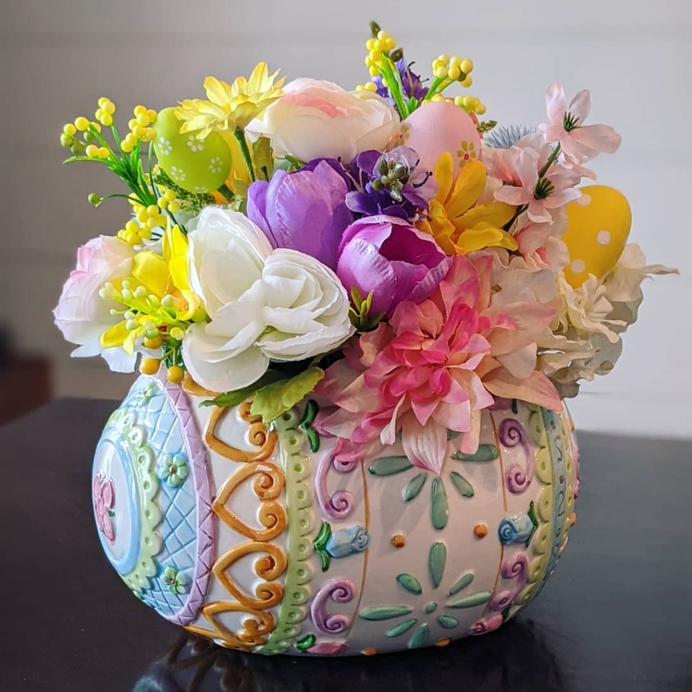 SOLD Easter Centerpiece Spring Decor